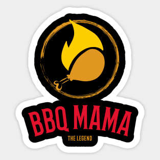 BBQ Mama - The Legend Sticker